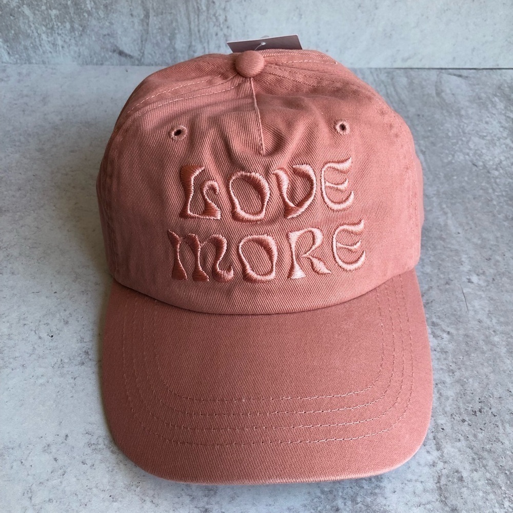Spiritual Gangster Love More Dad Hat Pink Adjustable Baseball Cap NWT Yoga - Picture 2 of 8